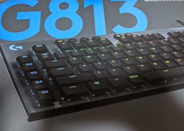 薄型メカニカルゲーミングキーボード 「G813」購入開封レビュー